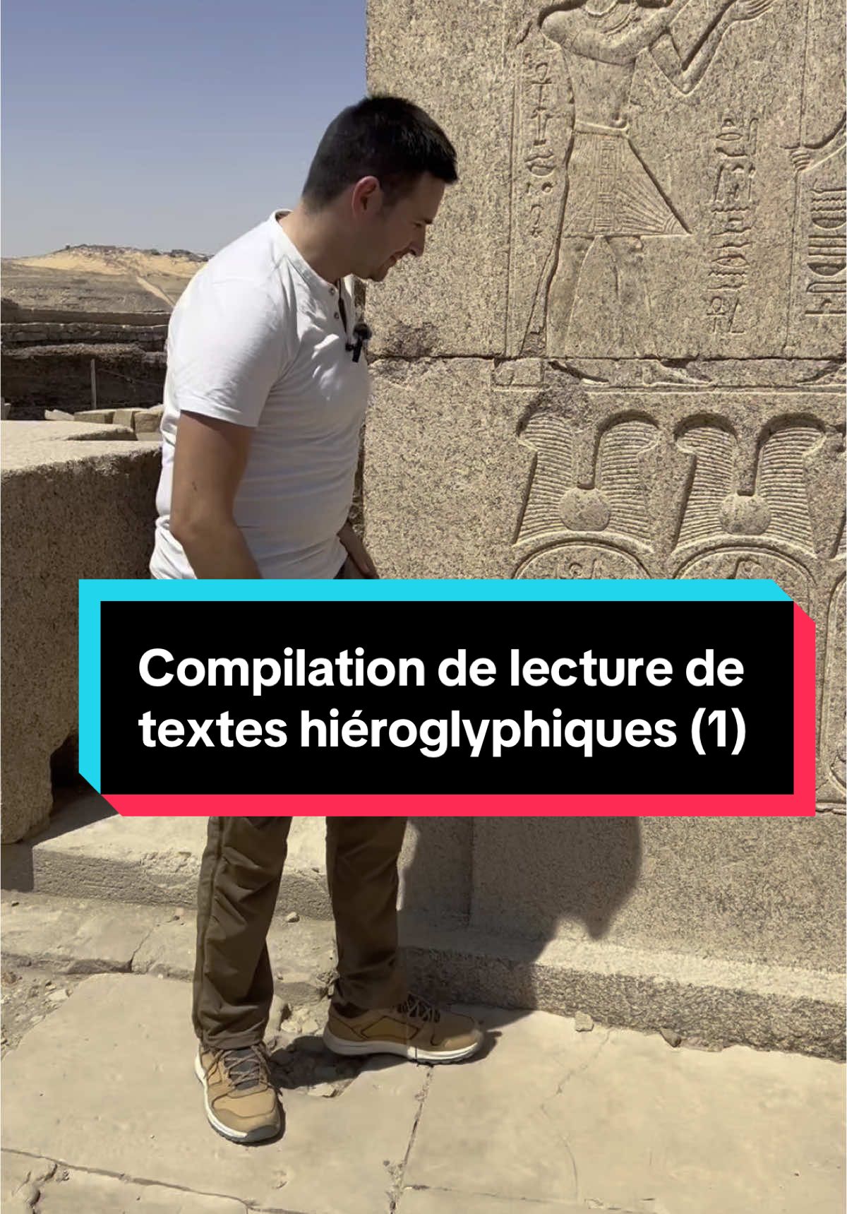 Compilation de lecture de textes hiéroglyphiques (1) #hiéroglyphes #ancientegypt #alexandre #ramses #alexander #khnum #temple #pharaoh #hieroglyphs 
