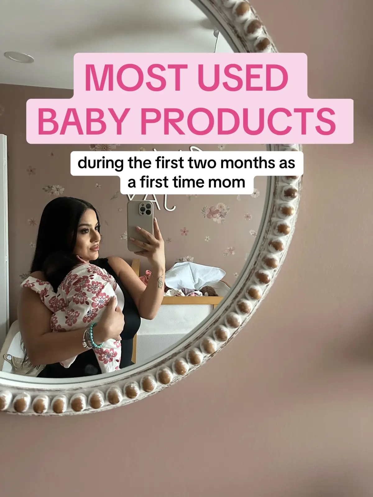 These are the products I use every single day in the first two months as a first time mom! What products can you not live without? All of these can be found 🔗 in my bi0 under “Newborn Essentials”! #firsttimemom #ftm #newborn #newbornmusthaves #babygirl #babyproducts #babyregistry #amazonfinds #momcozy #owlet #hatch #babybrezza 