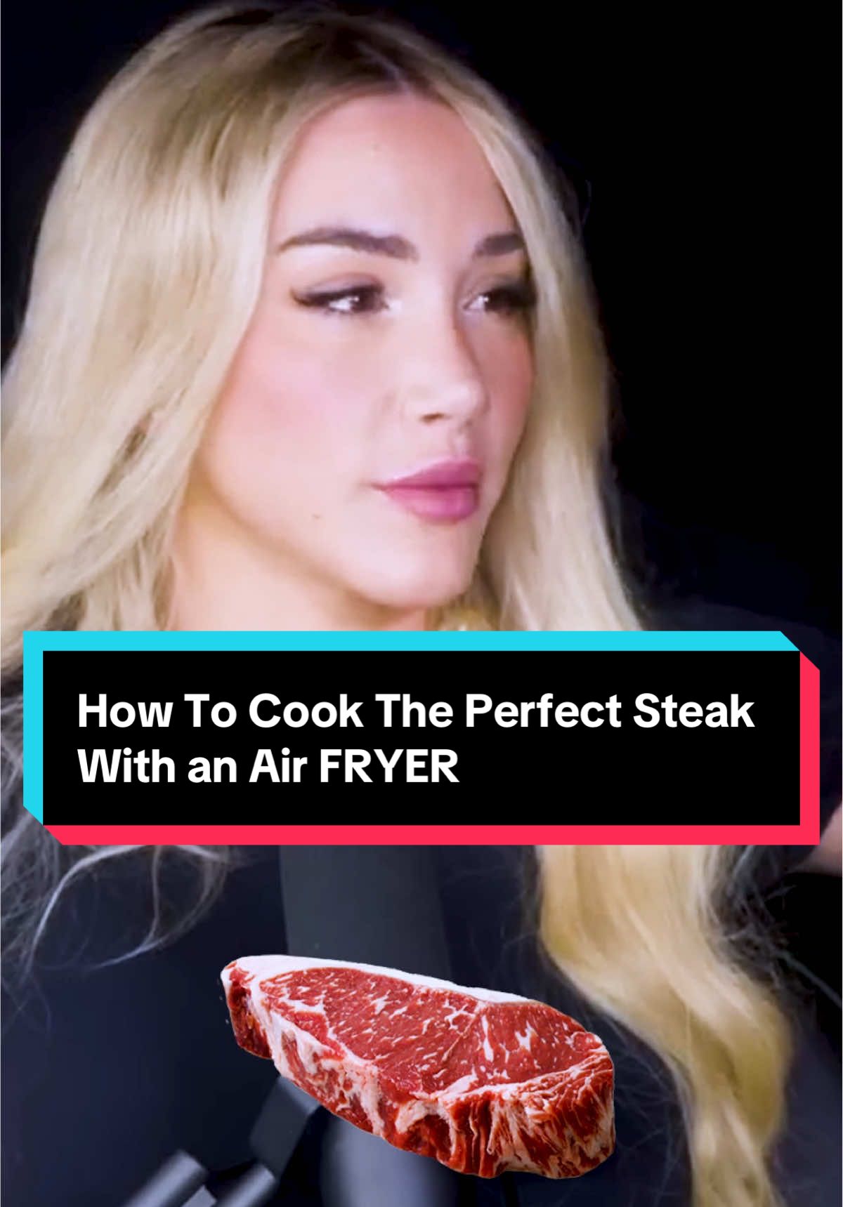 How To Cook The Perfect Steak With an Air FRYER #airfryerrecipes #steak  #airfryerhack 