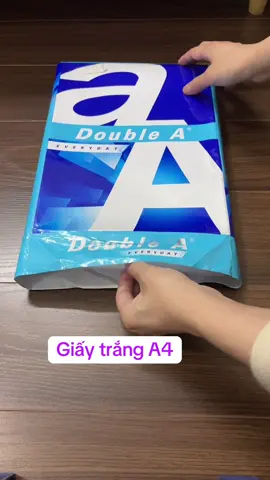 Giấy trắng A4 Double A dùng để viết hoặc in đều thích mọi người nhé #muitudo #giaya4 #a4 #giaytrang #giayin #giayphoto #giayphotocopy 