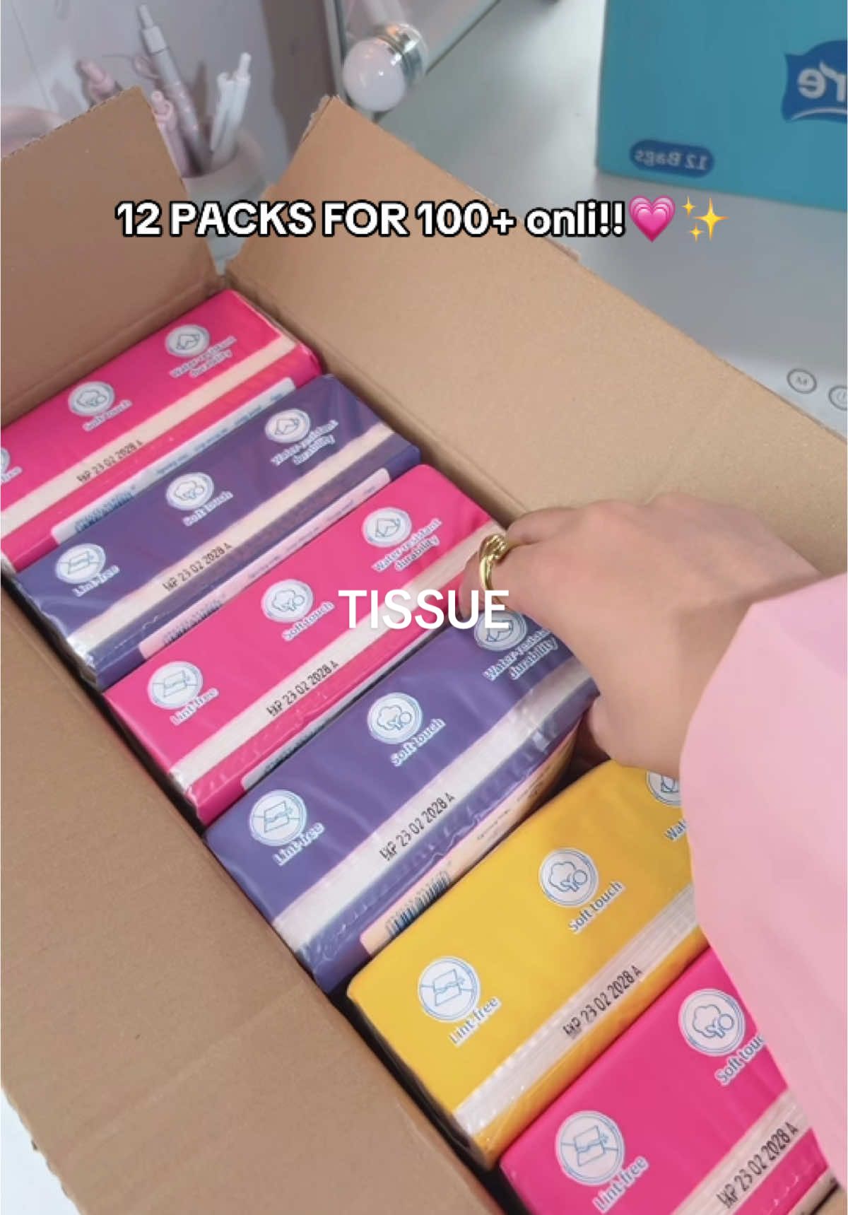 Ang sulit neto!! #tissue #tissuepaper #tissuebundle #tissuebundle12pcs #tissuebox 