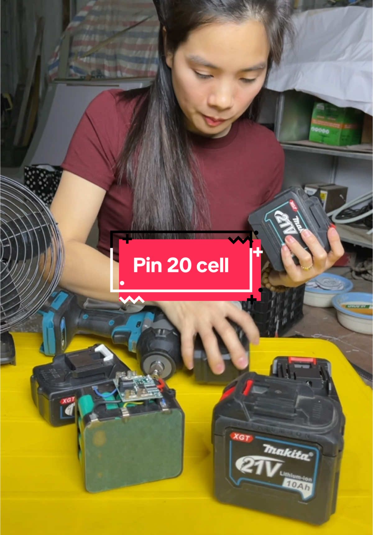 Pin 20 cell #thanhmai92 #pin #pin20cell 