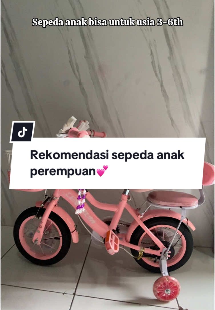 Rekomendasi sepeda anak perempuan💕 #sepedaanak #sepedaanakperempuan #sepedapink #sepedah #sepedahanakroda4karakter #sepedahpink 
