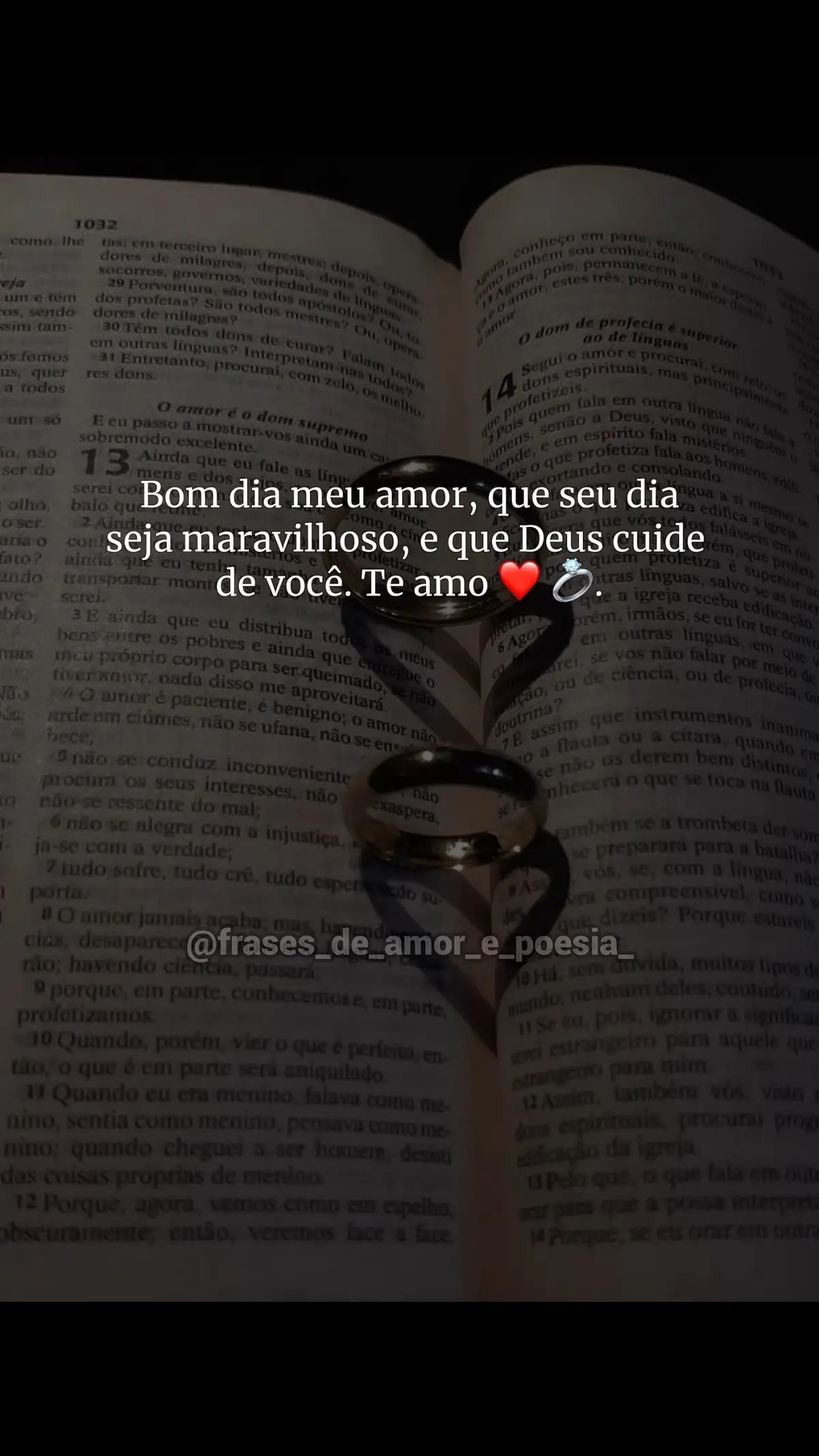 #frasesdeamor #amor #teamo #Deus #bomdia ❤️💍