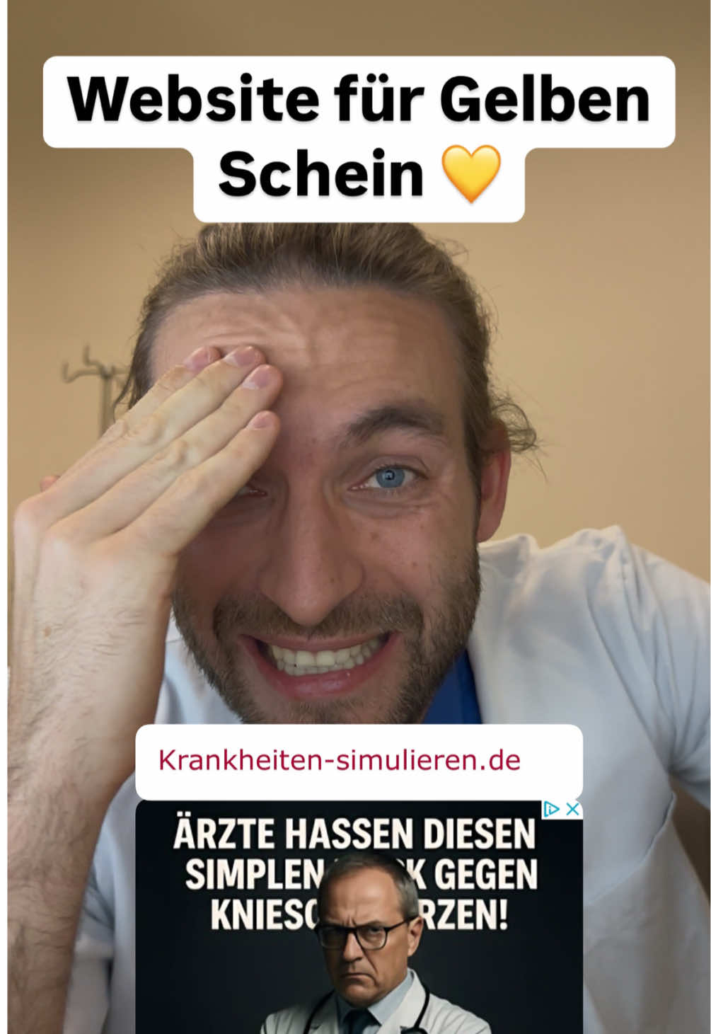 Ist das jetzt genial oder komplett gestört? 😂 Bin mir noch unsicher . . . #krankmeldung #gelberschein #arzt #chirurgie #medizinstudium #krankenschwester #medizin #krankenhaus #berlin #lustig #lachen