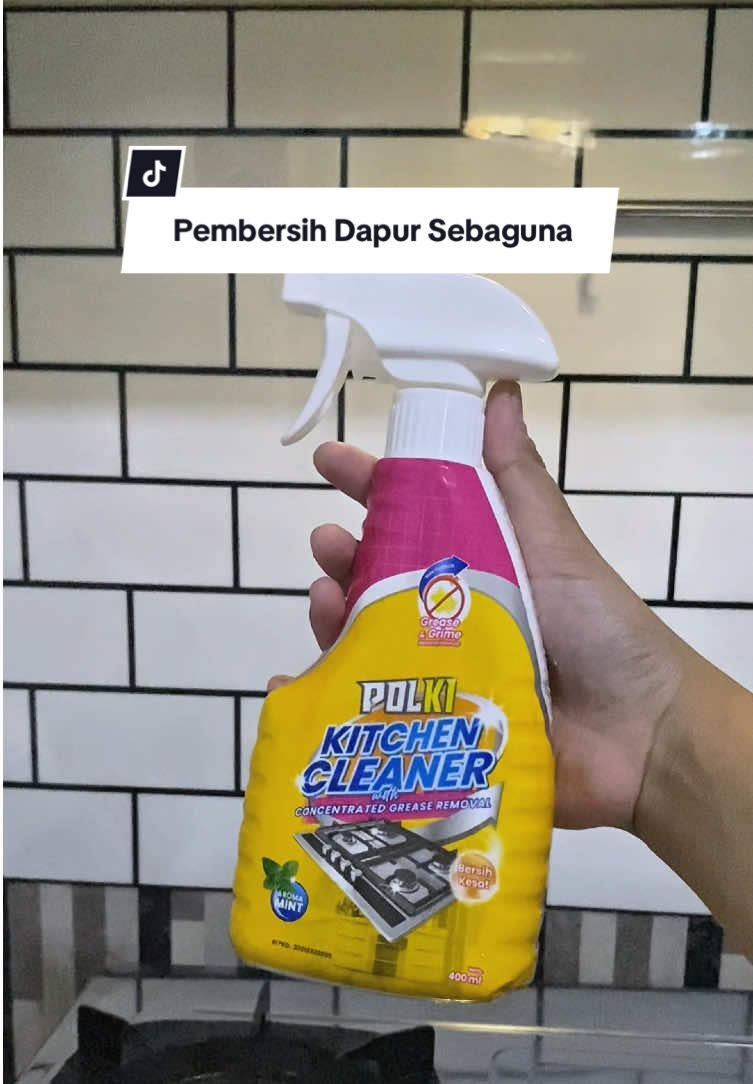 Makin rajin bersihin dapur sejak kenal Kitchen Cleaner dari @polkiindonesia bersihin kompor jadi lebih mudah dan hasilnya bersih 😍 Samaan yuk 