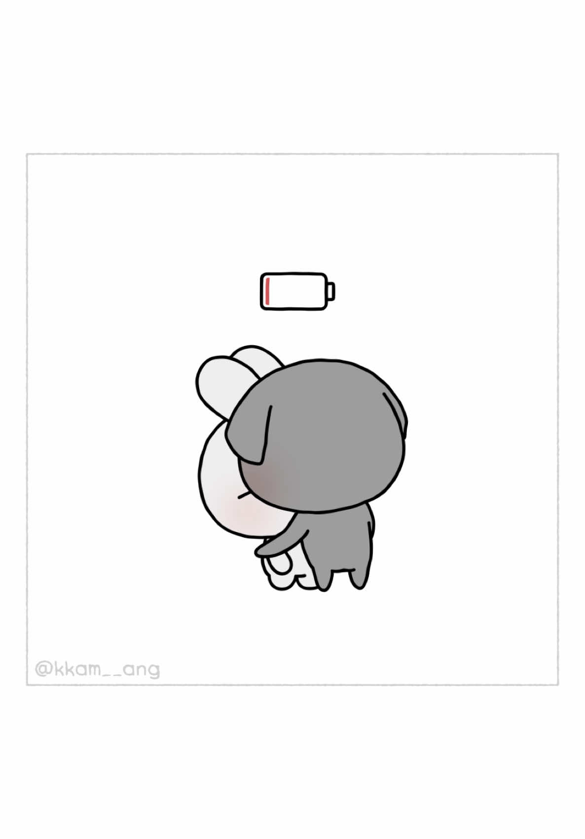 고속충전🔋💚 Fast Charging 🔋💚 . #깜앙 #까뭉 #앙토 #부부툰 #일상툰 #커플공감 #귀여운 #영상툰 #kkamang #couple #animation #coupletoon