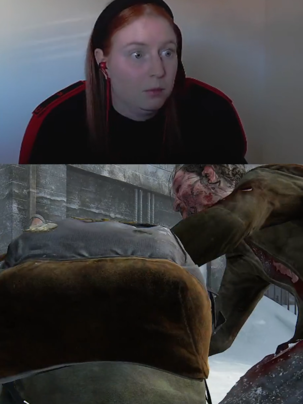 Neeein, ich erschrecke mich nicht oft...😂| #pinkyverse_ auf #Twitch | #streamergirl #tlou2  #gamerin #scared #funny 