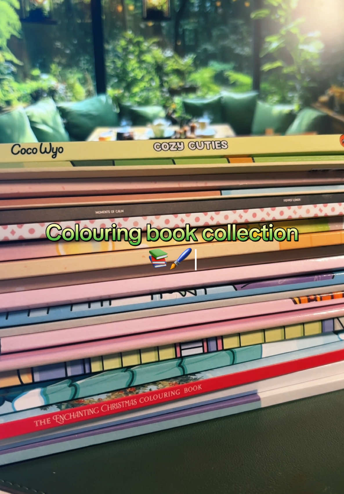 My colouring book collection!! 5 months in the making 🥰🖌️ #colortok #coloring #colourtok #cozycuties #cozycutiescoloringbook #girlmomentscolouring #cocowyo #southernlotus #stephiecolors #coloringbook #coloringbookforadults #coloringbookcollection 