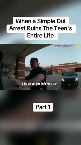 When a Simple Dui Arrest Ruins The Teen's Entire Life#cops #copsoftiktok #police #policeofficer #bodycam #crime #truecrime #truestory #foryou #fyp 