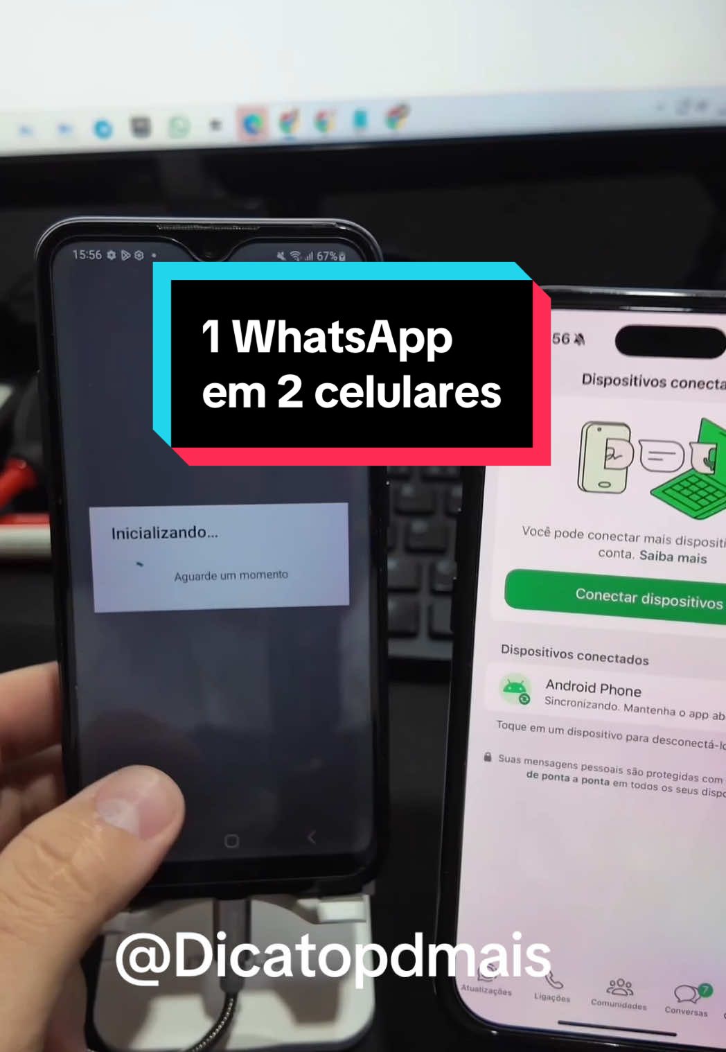 Como ter o mesmo WhatsApp em dois celulares. . . #whatsapp #dicatopdmais #dicasetruques #celular 