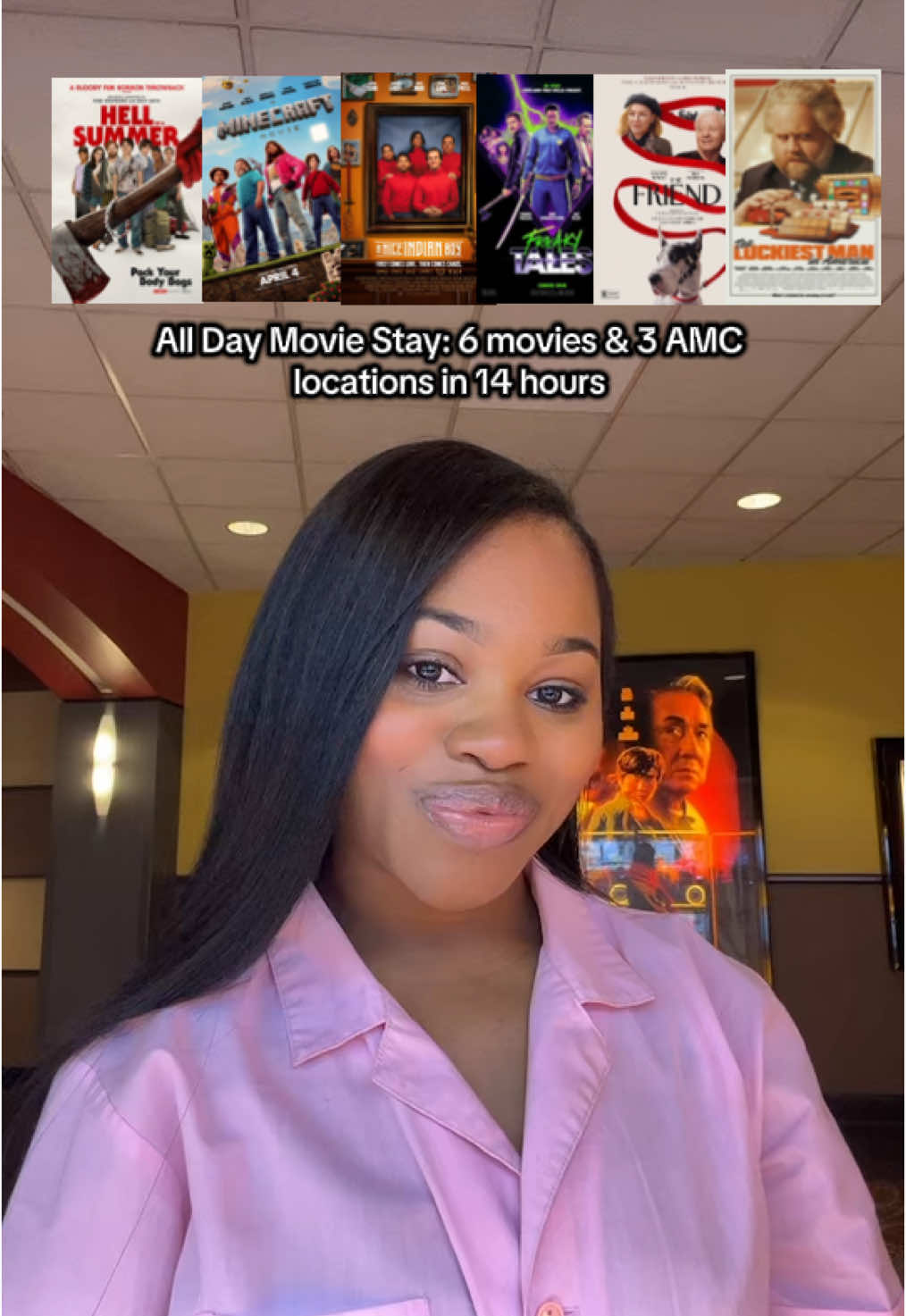 All Day Movie Stay: 6 Movies & 3 AMC Locations in 14 hours! @AMC Theatres @NEON @Hell Of A Summer @A Minecraft Movie @Warner Bros. @ANiceIndianBoyFilm @Lionsgate @IFC Films  #chriscinema #chriskcinematicuniverse #amc #amctheaters #amcstubs #amcalist #amctheatres #amcalister #regalunlimited #moviemarathon #hellofasummer #aniceindianboy #freakytales #freakytalesmovie #macro #lionsgate #thefriend #thefriendmovie #bleeckerstreet #theluckiestmaninamerica #IFCfilms #ifc  #hellofasummermovie #neon #neonrated #aminecraftmovie #Minecraft #minecraftmovie #theminecraftmovie #warnerbros #movies #filmtok #films #movienights #movies #movietheater #moviesnacks #Vlog #vlogs #filmcritic #comewithme #cinephile #alldaymoviestay #letterboxd #fiveguys 