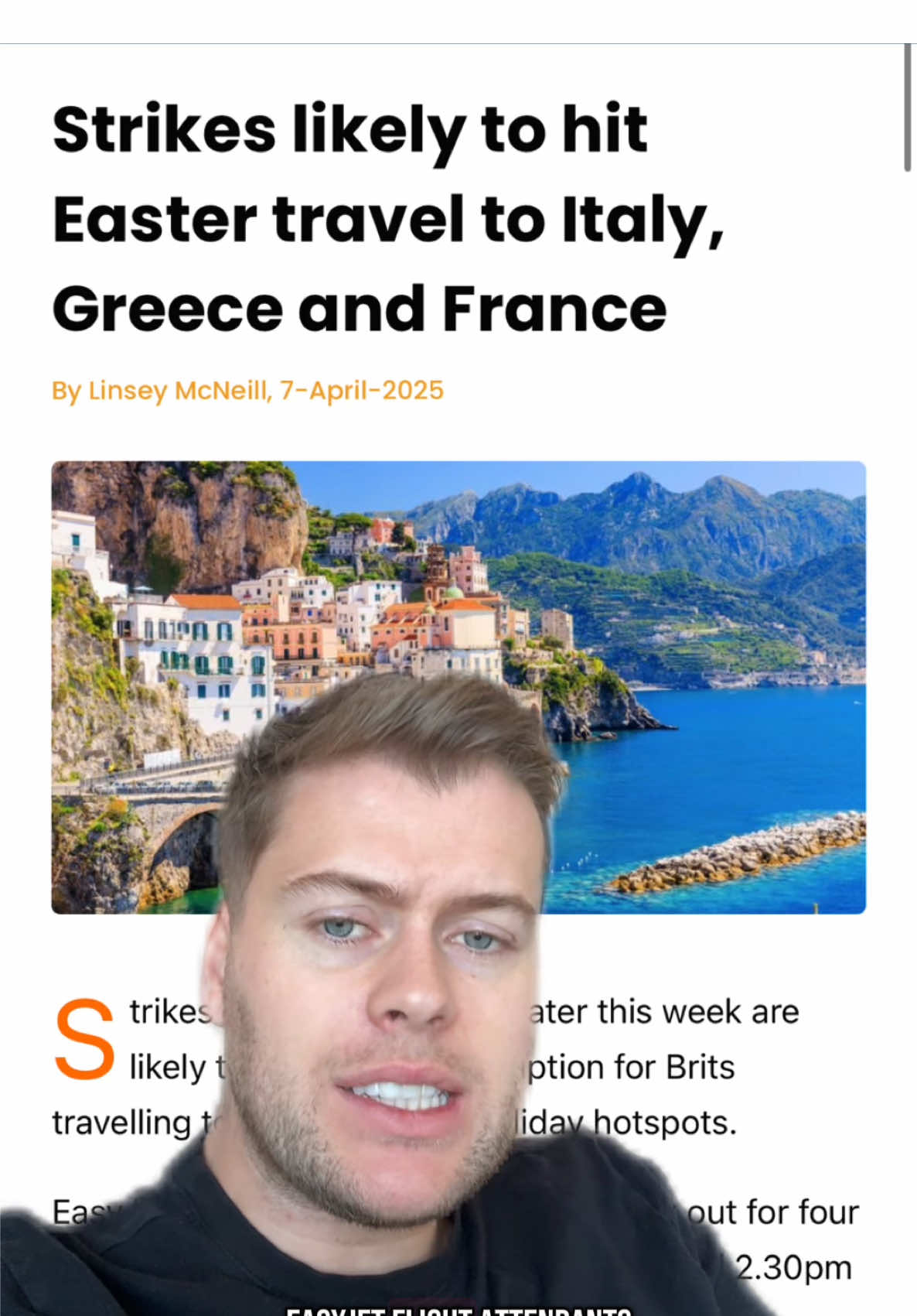 Travelling to Greece or Italy this Easter? #travelnews #travelupdates #greecetravel #italytravel #travelstrikes 