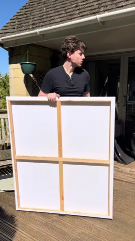 PAINTING REVEAL! Make the big horse go viral and I’ll paint myself green on live 🎨 #artistsoftiktok #art #oilpainting #paintingreveal #fyp #viral 