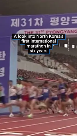 It's rare to get an insight into North Korea's capital like this. It's one of the most secretive societies in the world, but has held an international marathon for the first time since the Covid pandemic.  However, we've got no clue who actually won the race.  #fyp #northkorea #nkorea #kimjongun #marathon #dictator #korea #secret #Running #runningtok #marathontraining