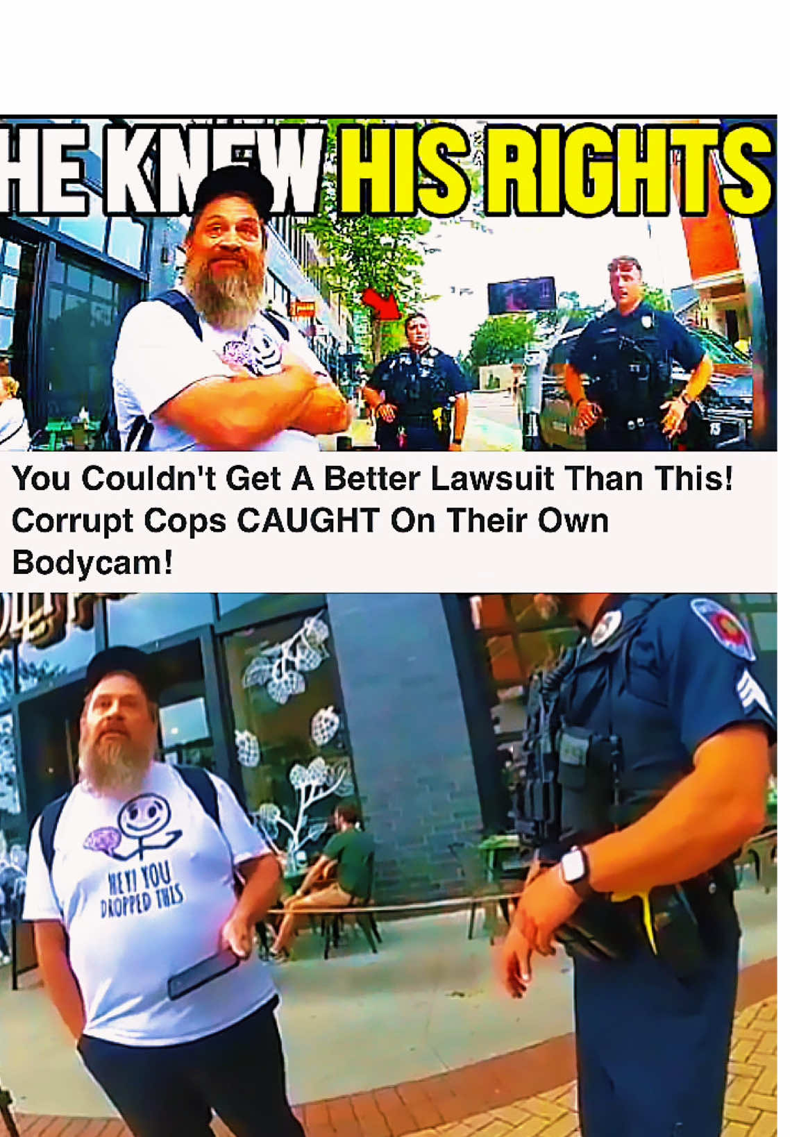 You Couldn't Get A Better Lawsuit Than This! Corrupt Cops CAUGHT On Their Own Bodycam! / Part2 #cops #policeofficer #bodycam #copsusa #fyp 