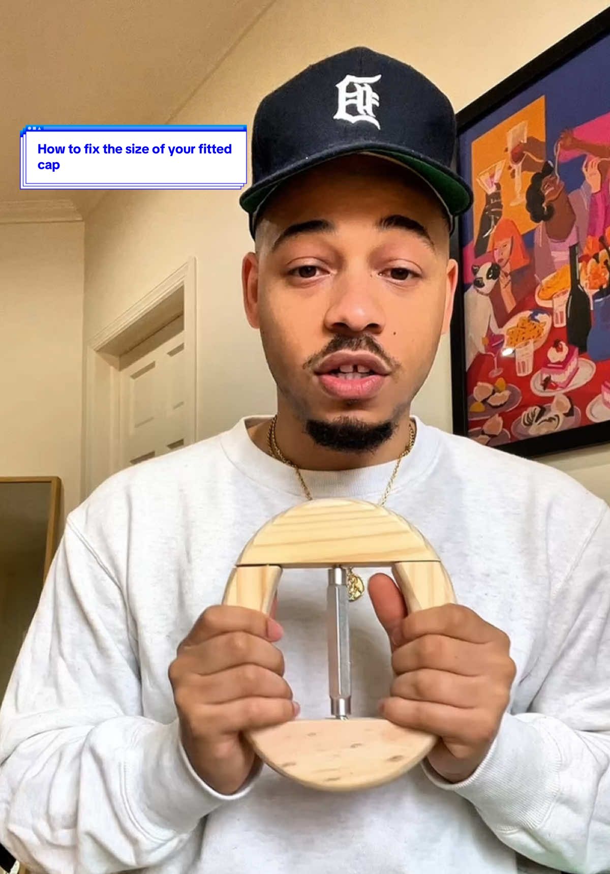 How to fix the size of your fitted hat #hats #menshats #fittedcap #caps #baseballcap #fitteds #mensfashion #hatoutfit 