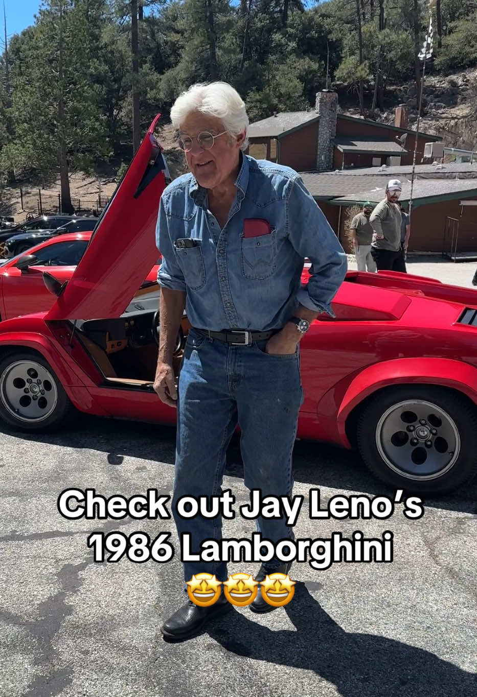 I rode to Newcombs Ranch over the weekend and Jay Leno showed up with one of his cool cars. This is a 1986 Lamborghini Countach. It in amazing condition and Jay Leno is super friendly to everyone.  #lamborghini #historiccars #newcombsranch #motorcycles #motogirl #foryoupage 
