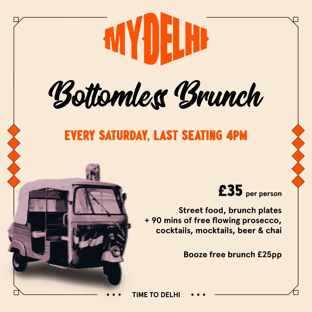 Saturdays just got a lot louder 🍹🍸 The cocktails start flowing, the croquettes hit the table, and suddenly it's like Delhi took over your weekend. Loud laughs, full plates and 90 minutes of doing brunch properly. One plate's never enough. One cocktail? Definitely not.