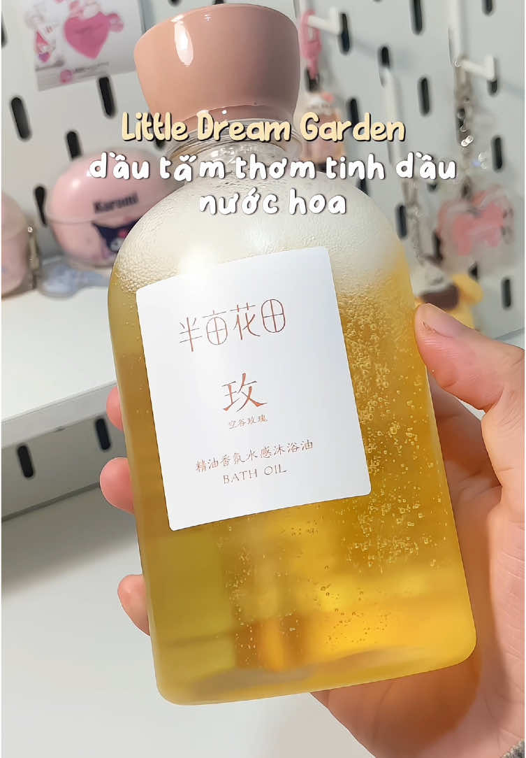 dầu tắm tinh dầu nước hoa 🌹 #littledreamgarden #dautamtinhdau #bathoil #xuhuong 