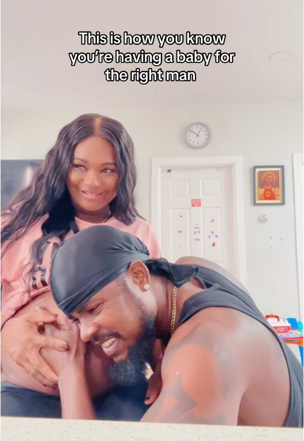 having a kid for the right man is important 😊