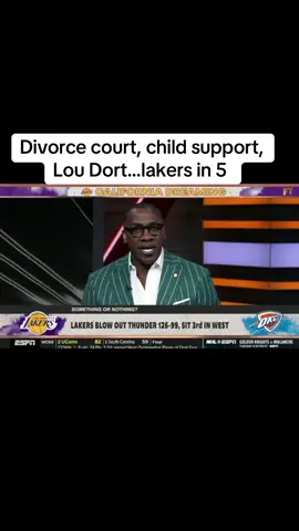 Divorce court, child support, Lou Dort…lakers in 5  😂😂😂😂 #fyp #shannonsharpe #firsttake #funny #comedy #comedyvideo #viral #stephenasmith #lakers 