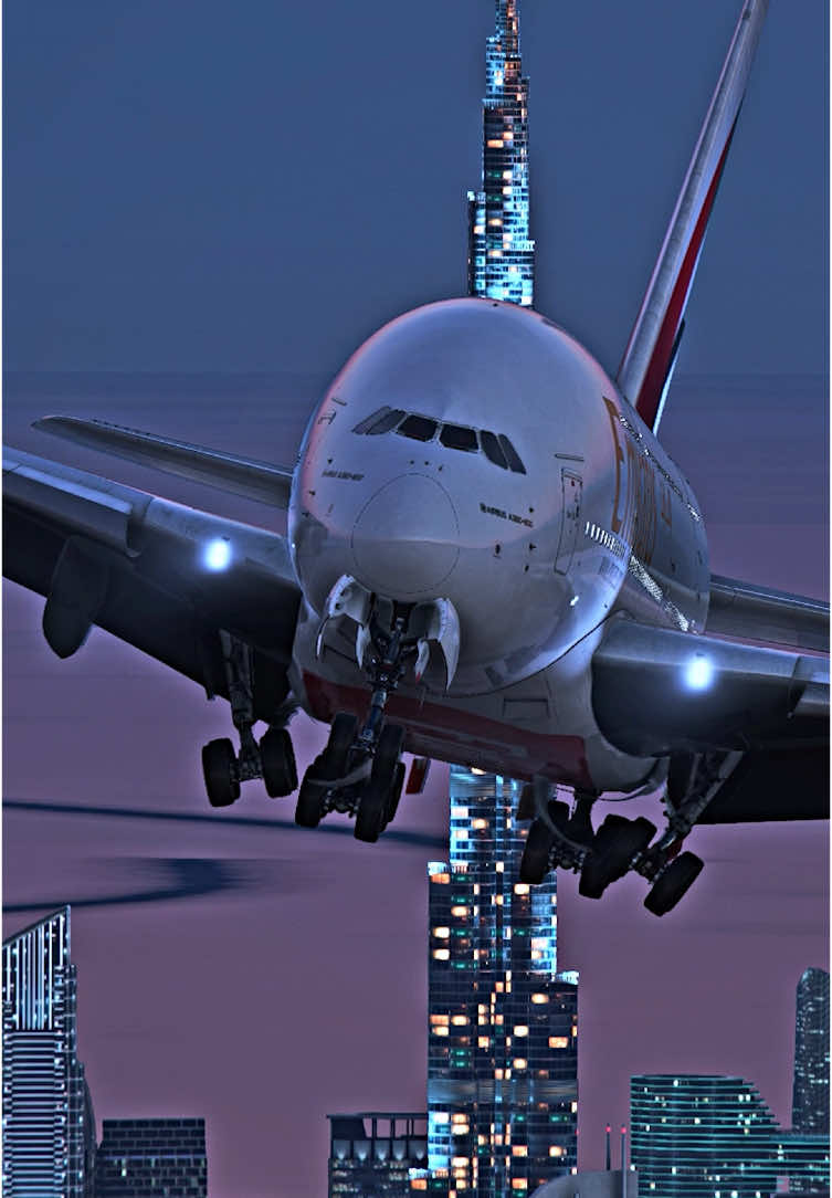 A380 Emirates  • • #aviation #fly #flight #avgeek #planelovers #plane #msfs2020 #flightsimulator #emirates #tiktok #viral 
