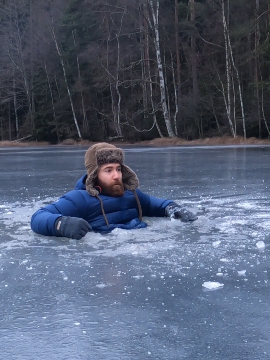 Surviving fall through ice 