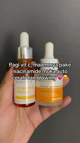 Udah pasti glowing pake ini mah doktif approved dong🤩💖 #hanasui #brightexpertserum  #vitaminc #powerserum 