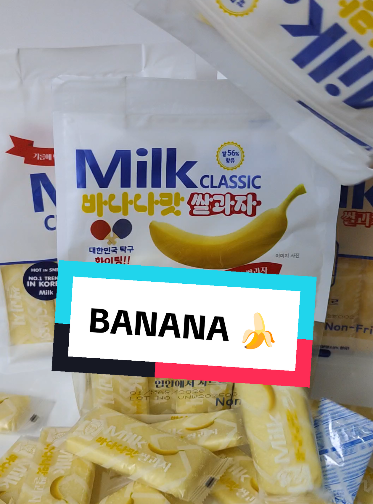 NEW FLAVOR OF our Trending Milk Classic Rice Cracker 😍🤤🥛🍌1 #milkybanana #milkclassic #koreanfood #trendingsnacks #tiktokviral #foodtiktok #bestseller #trendingph #fyp #creatorsearchinsights #newstock #restock 