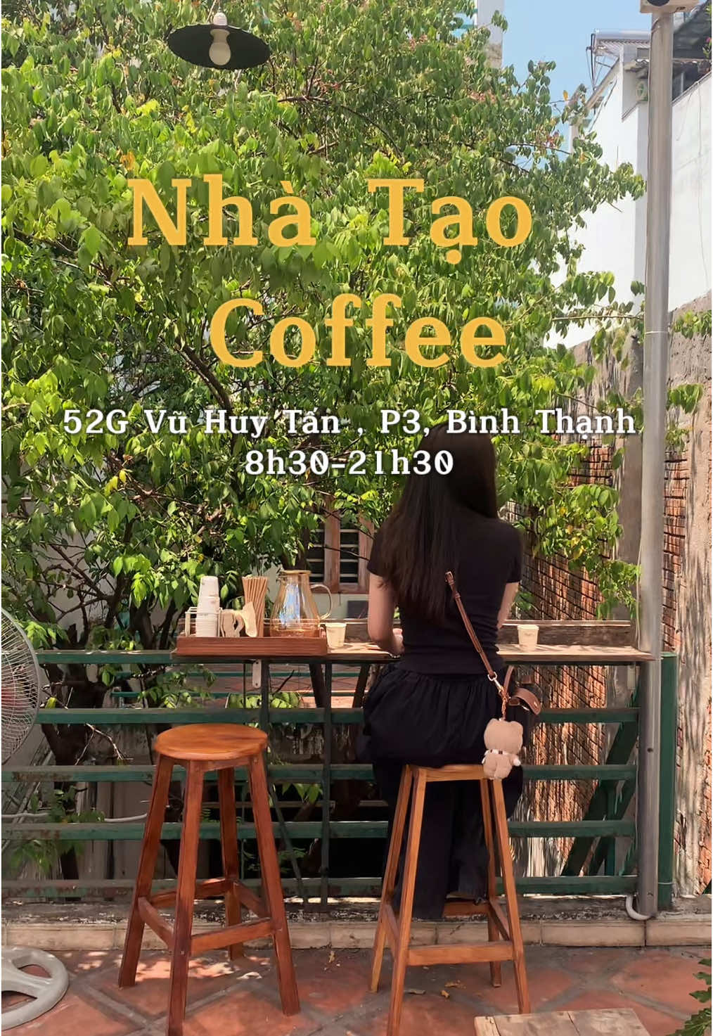 1 quán hidden cafe nhưng đi trúng hôm nghỉ lễ nên đông kín bàn 🥸  #fyp #saigon #cafe #binhthanh #nhataocafe 