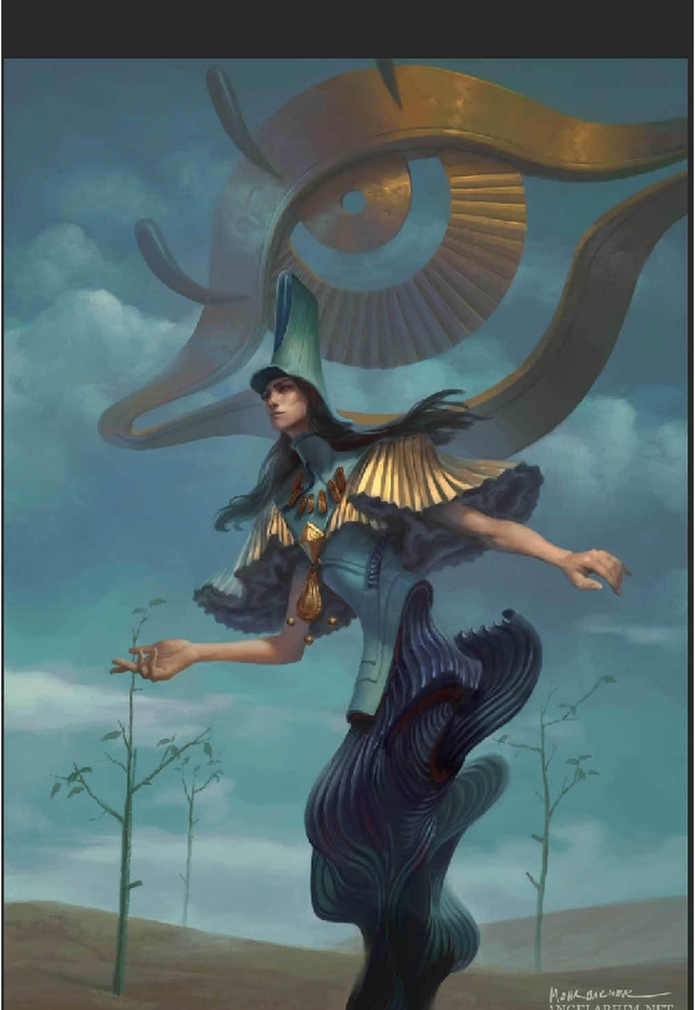 Priest of the Weeping Eye 👁️ #painting #angelarium #digitalart #tutorial 
