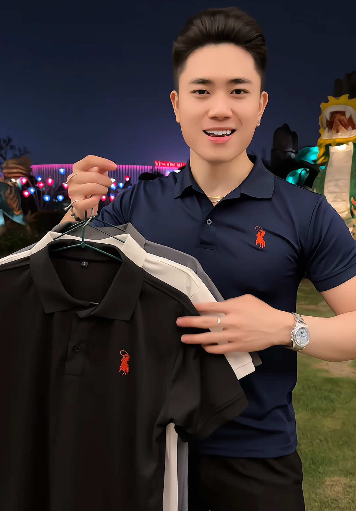 [COMBO 3 ÁO] Polo Ngựa Thêu Ca