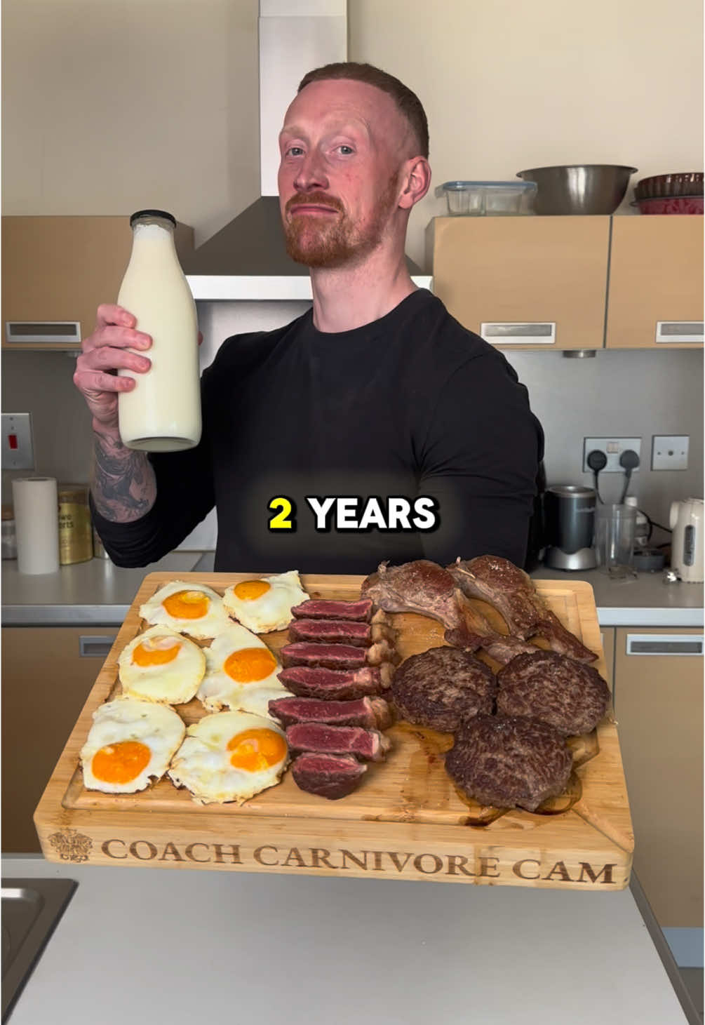 Full day of eating on Carnivore 🥩 🍳🥛 #carnivore #carnivorediet #lowcarb #meat #eggs #healthyfood 