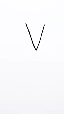 v from hand drawing #v #hand #tiktok #viralvideo #drawingvideo 