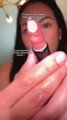 I’m in love with this Italian marble lipstick and blush duo from @Laura Geller Beauty 😮‍💨 now I want another shade!  #lauragellerbeauty #laurageller #lipsticks #blushstick #makeuptoks #makeupreview #beautyessentials #makeupessentials #tiktokshop 