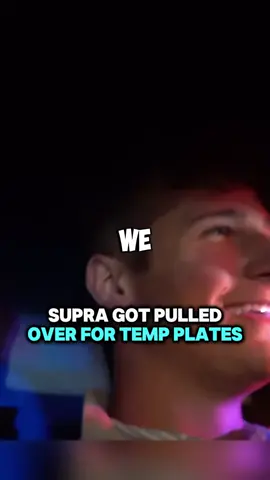 Supra Got Pulled Over For Temp Plates