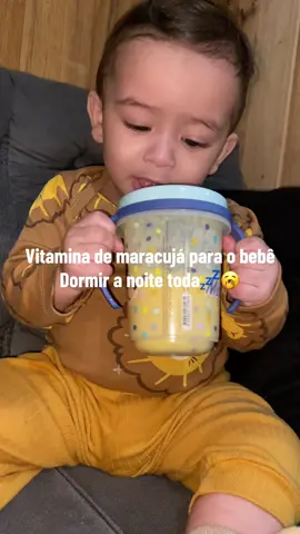 Vitamina de maracujá para o bebê dormir a noite toda🍈💤