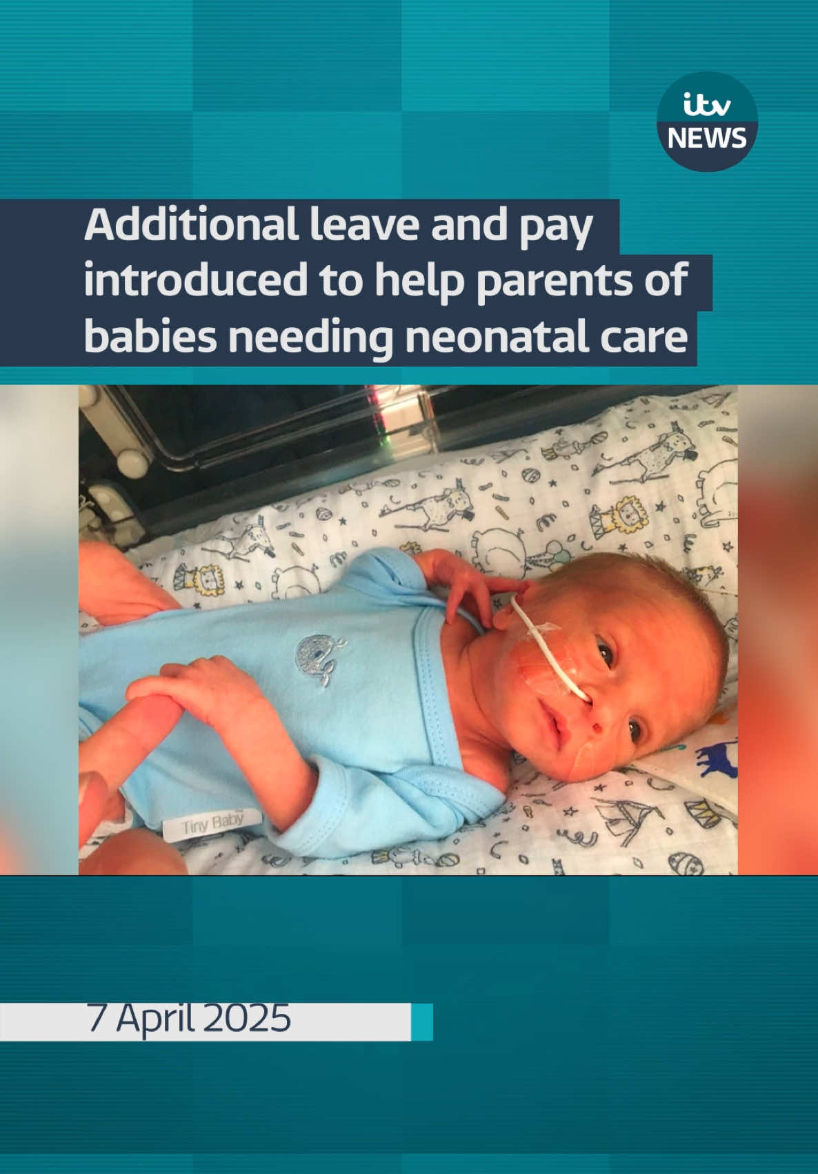 A new rule comes into effect this week to support the parents of babies needing neonatal care in hospital with additional leave and pay. #itvnews #neonatalcare #parents 