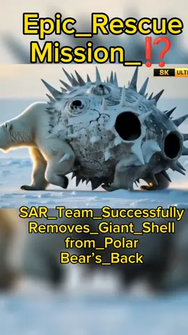 Epic_Rescue_Mission_⁉️_SAR_Team_Successfully_Removes_Giant_Shell_from_Polar_Bear’s_ Back#petrescue #rescues #bees #wildliferescue #wolfeating #bearfunny #animalrescue #polarbear #animalrescues 