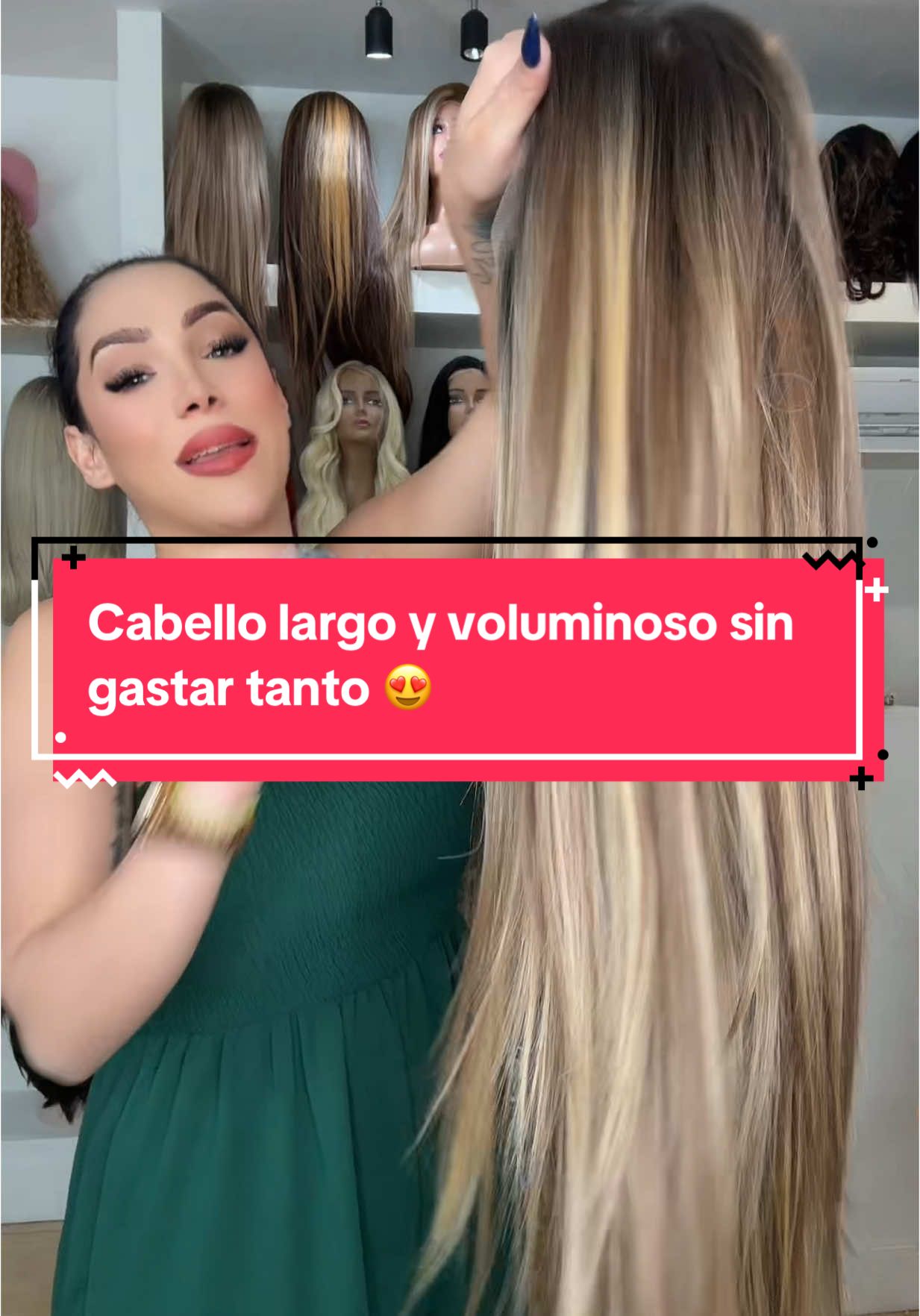 Cabello largo y voluminoso… ¡sin necesidad de gastar una fortuna! Sí, esta peluca lo tiene TODO: 	•	Largo impactante 	•	Volumen realista 	•	Textura suave y natural ¿Te interesa esta belleza? Mándanos un DM para comprarla. Recuerda: No podemos dar precios en los comentarios, pero con gusto te damos toda la info por mensaje. #RossWigs #PelucaLarga #CambioDeLook #PelucaRealista #TikTokShop #PelucaDeLujo #PelucasMéxico