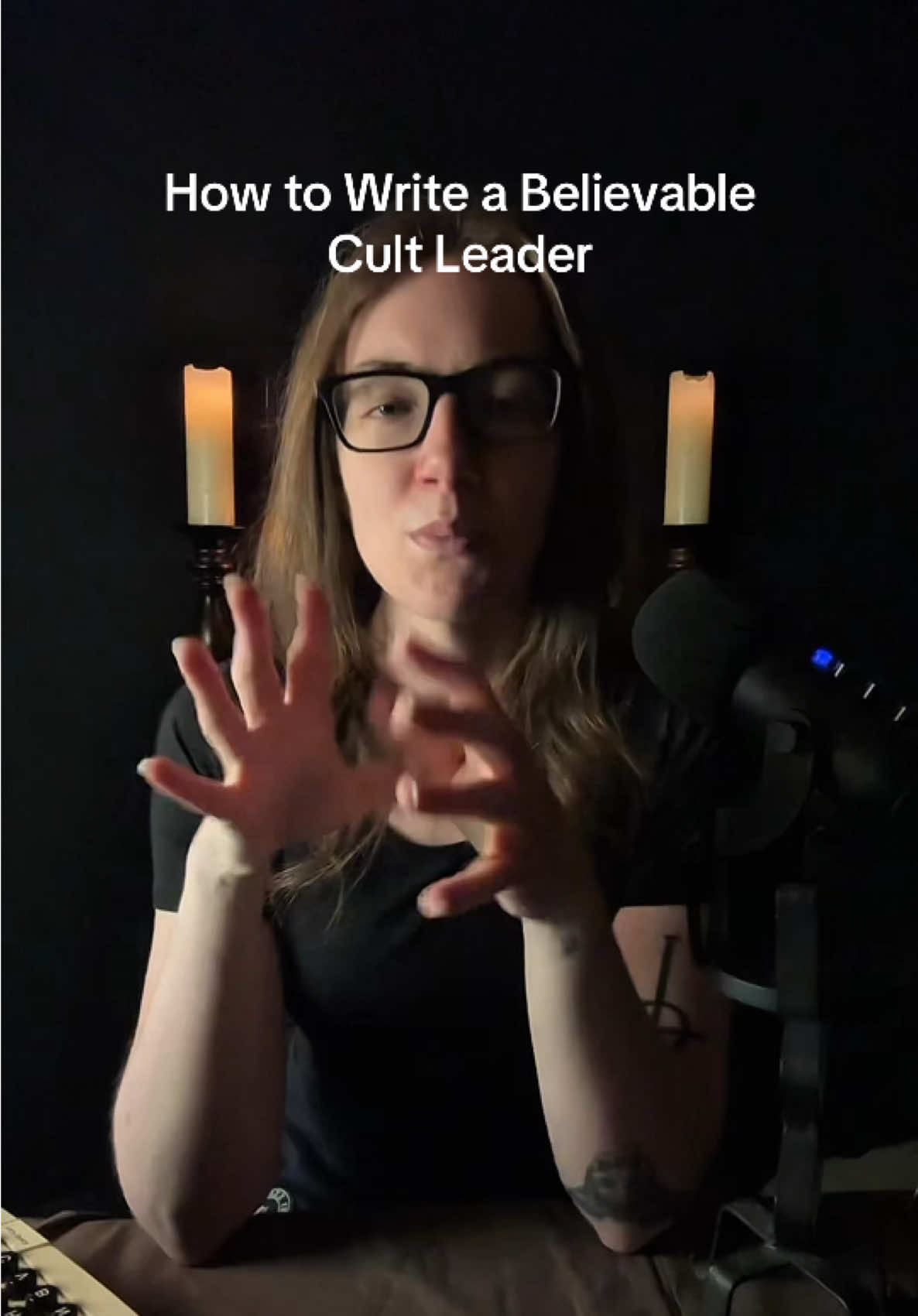 Here are some writing tips on how to create a believable cult leader for your horror story 🖤 ##writertok##writersoftiktok##horrorwriter##authortok##writingcommunity