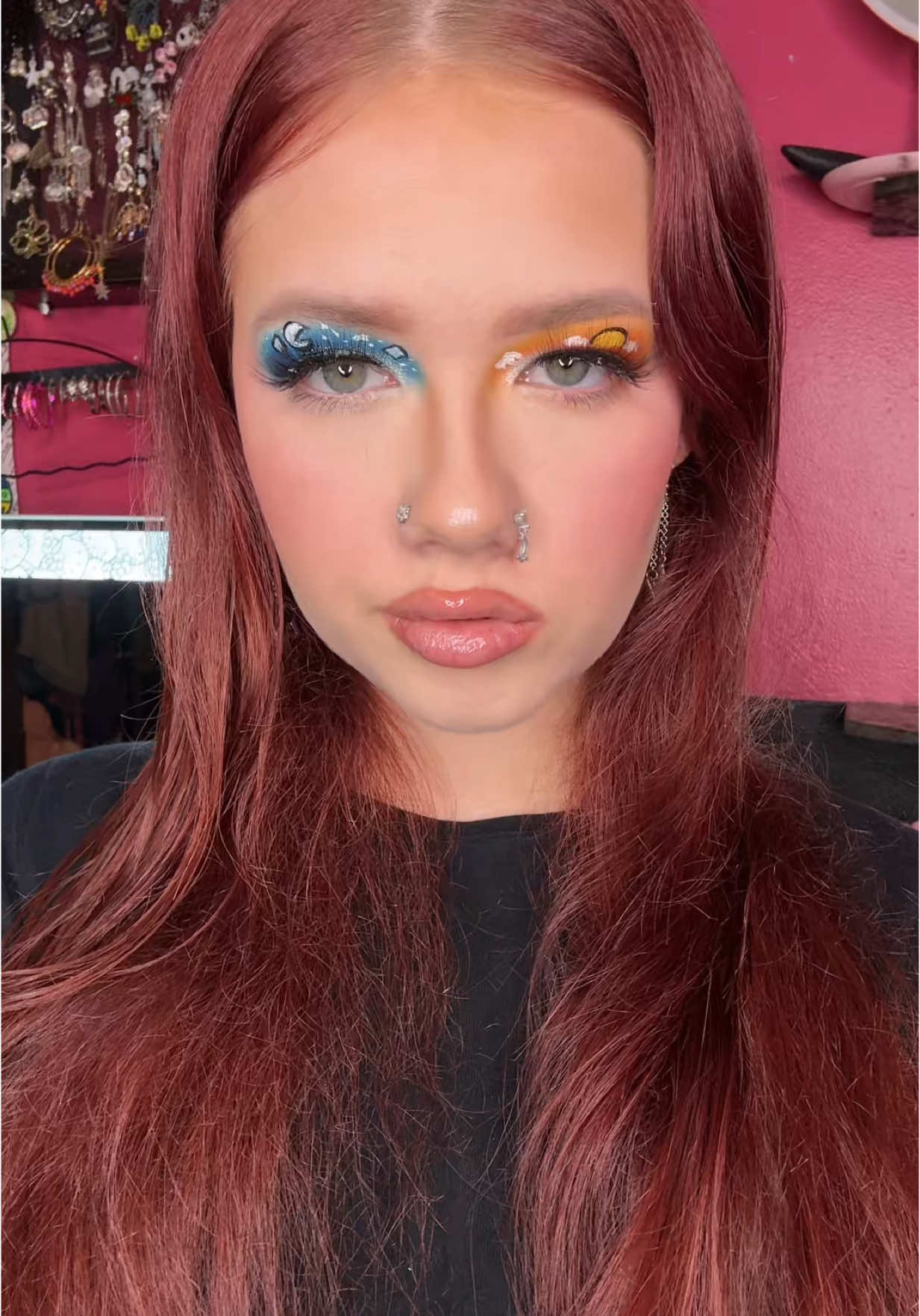 ☀️Sun and moon🌙 #glambyannabella #mua #mue #makeupideas #sunandmoonmakeup #makeupaccount #glambyannabellalooks #makeupideas4you 