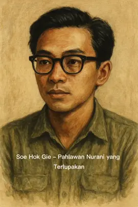 “Lebih baik diasingkan daripada menyerah pada kemunafikan.” Gie menulis itu. Dan dia benar. Di saat banyak diam karena takut, dia bersuara karena peduli. Apakah negara ini terlalu lupa pada orang-orang seperti dia? DAFTAR PUSTAKA: 1. Soe Hok Gie. Catatan Seorang Demonstran. Jakarta: LP3ES, 1983. 2. Riza, Riri (sutradara). GIE. Film. Miles Films. 2005. 3. Tempo.co. “Soe Hok Gie, Aktivis Mahasiswa dan Penulis yang Berpulang di Semeru.” Diakses dari: https://www.tempo.co 4. Historia.id. “Gie dan Idealismenya yang Abadi.” Diakses dari: https://www.historia.id 5. Kompas.com. “Mengenang Soe Hok Gie, Aktivis Mahasiswa yang Meninggal di Gunung Semeru.” Diakses dari: https://www.kompas.com 6. DW Indonesia. “Soe Hok Gie: Aktivis, Penulis, dan Pecinta Alam.” Video dokumenter. Diakses dari kanal YouTube DW Indonesia. 7. Yulianto, Iwan. Gerakan Mahasiswa Indonesia dalam Dinamika Politik Orde Lama dan Orde Baru (Tesis). Universitas Gadjah Mada, 2011. #Gie #CatatanSeorangDemonstran #SoeHokGie #PahlawanNurani #TikTokEdu #SejarahKita #PemudaPemersatu #IndonesiaLupa #CapCut