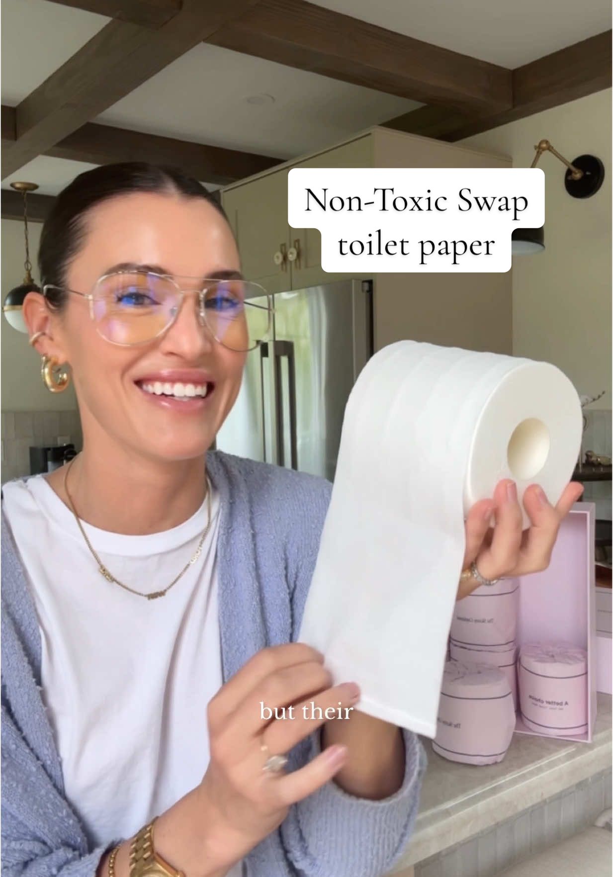 NON-TOXIC \ Have you made the swap yet?? It’s time to choose a clean, non-tox toilet paper made without harsh chemicals - i.e. bleach and microplastics!! 🧻🧻🧻 Whi wants that going up there… ya know?!!🫢 Loving the new option from @theskinnyconfidential made with 100% bamboo, no toxins, is soft on the booty and let’s be real, SO cuuuuute!👌🏻 Say buhhhh bye to the toxic TP 👋🏻👋🏻 Links on my LTK shop!🧻🔗🧻 #nontoxichome #nontoxicswaps #nontoxicswap #nontoxictiktok #healthyhome 