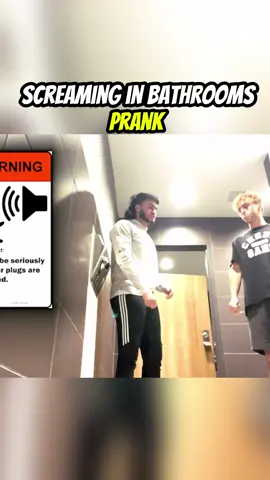 Screaming in bathrooms prank #fyp #foryoupage #fypシ゚viral #funny #funnyprank #viral @Michael B 