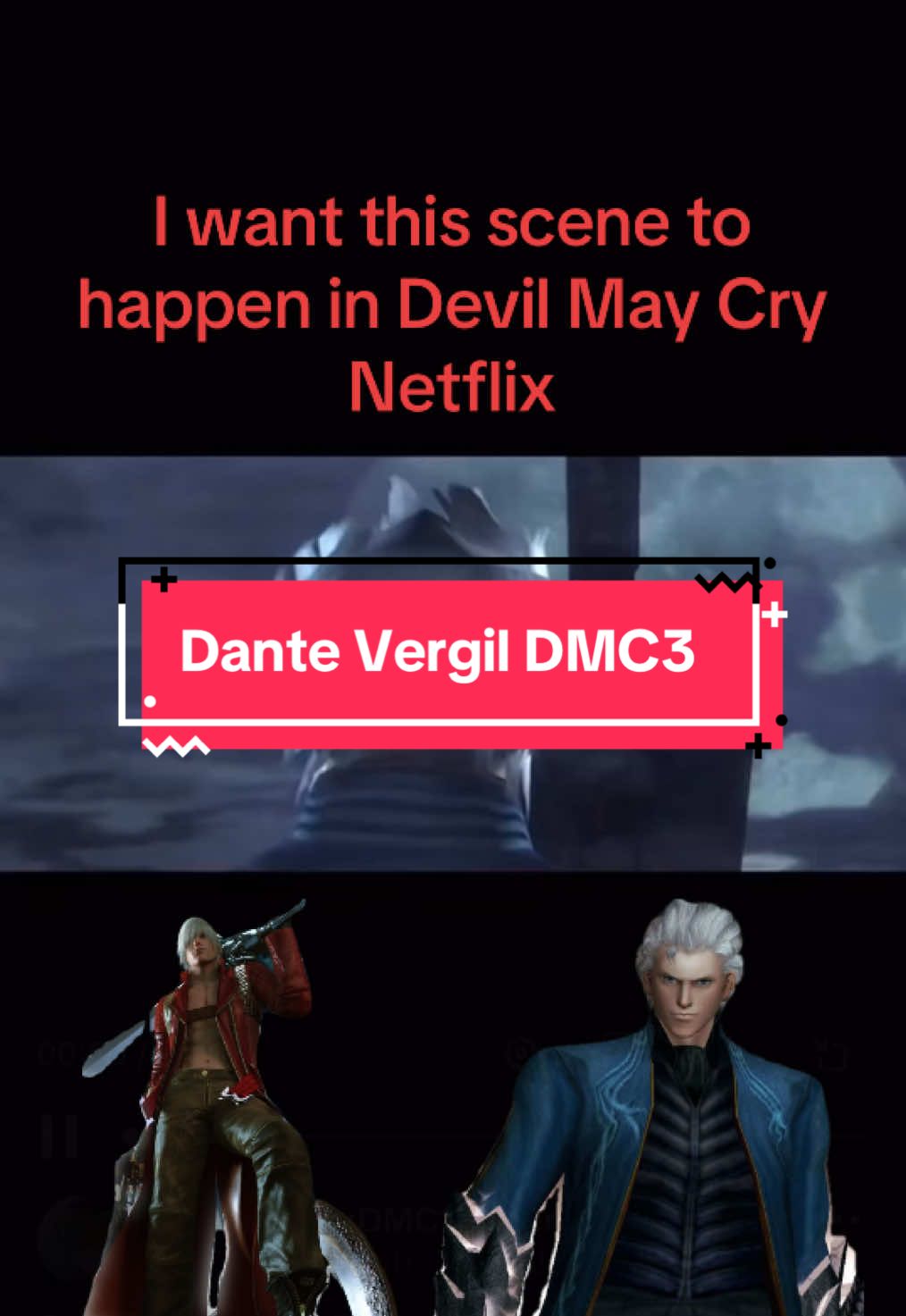 Just finished watching DMC on Netflix.. OMG it was Amazing!! I was in awe at the end. Make this Scene happen 😎😎. #devilmaycry3 #Devilmaycry #vergildevilmaycry3 #dantedevilmaycry3 #dantevsvergil #fy #Capcom #capcomgames 