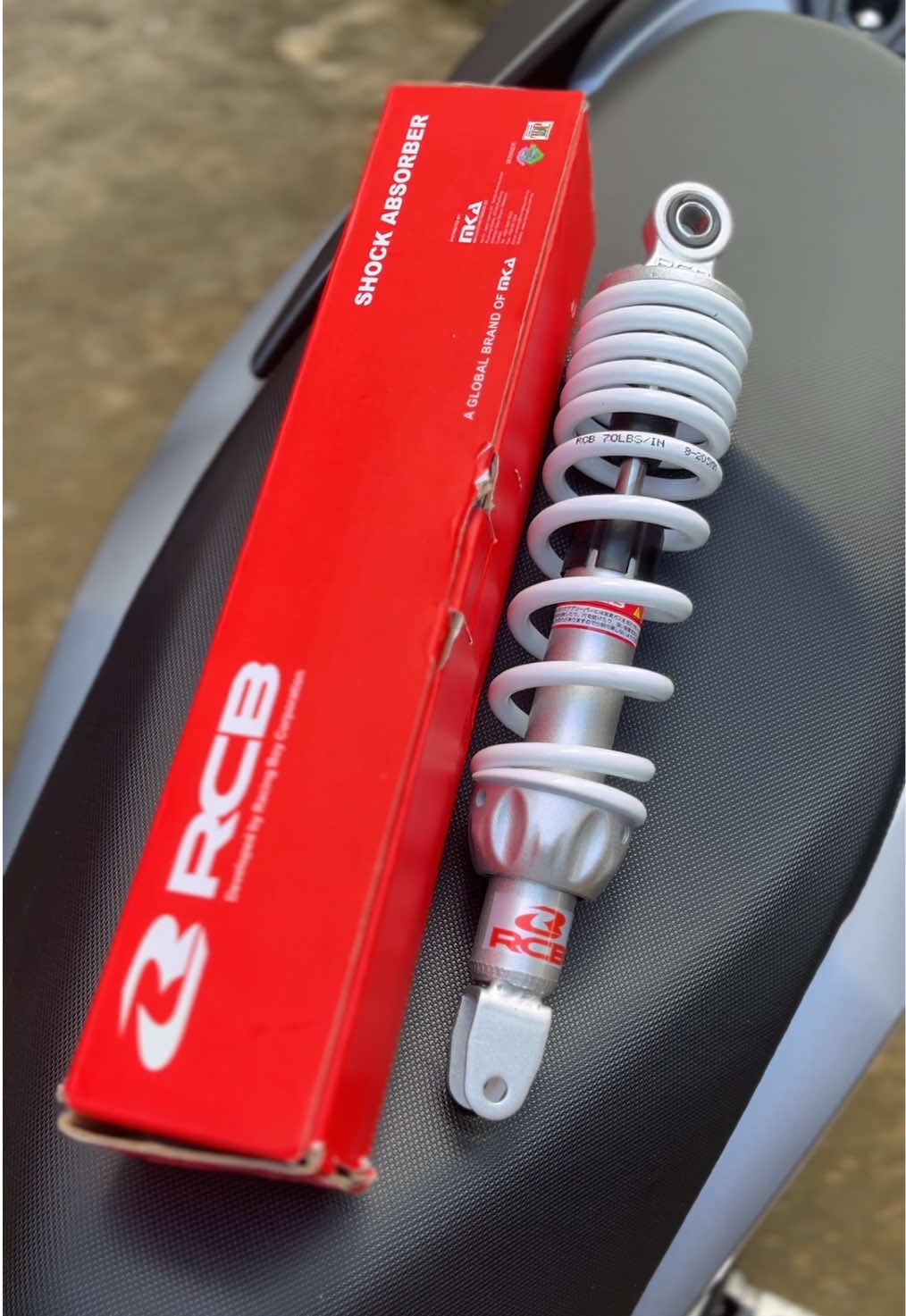 RCB SHOCK A2 SERIES✅ #rcbshock #rcbshockabsorber #racingboy #shockformotorcycle #singleshock #hondaclick #click125 #click160 #mio #miosporty #skydrive #accessories #affordable #fyp 