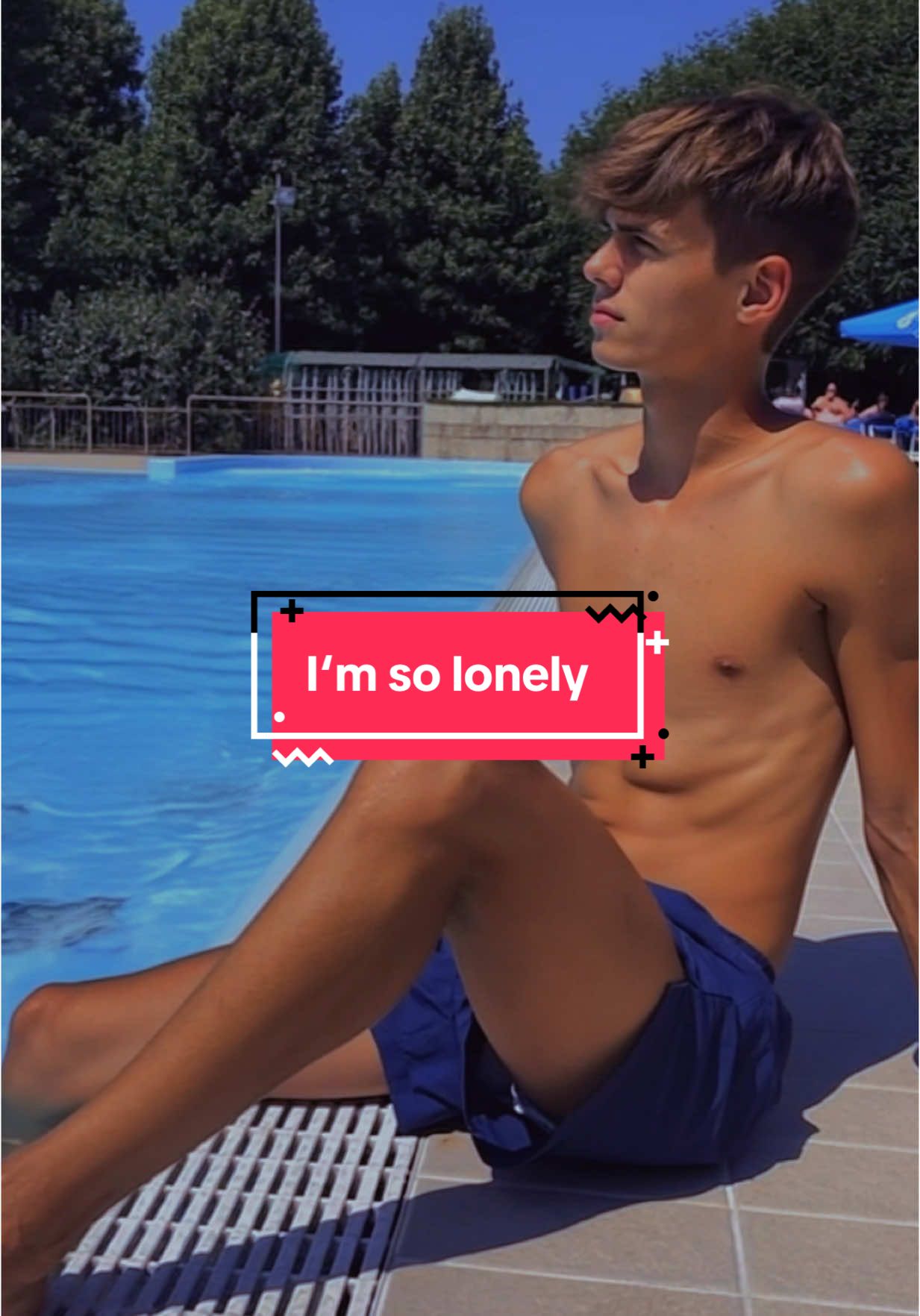 #lonely #beachboy #broken #single# teen #model #beachmodel #swimm #swimmingpool #boys #sun 