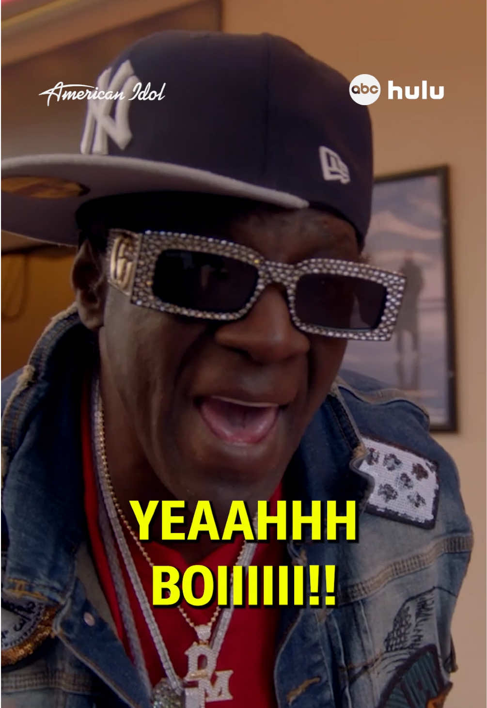 Yeah, boyeeee! Seeing stars with #FlavorFlav on #americanidol! 